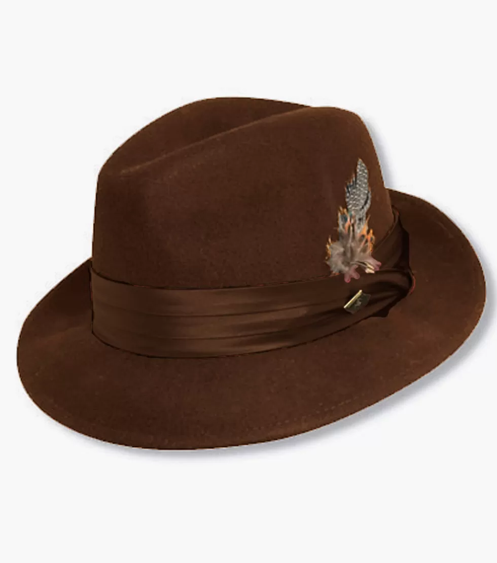 Stacy Adams Ash Fedora Brown Sale