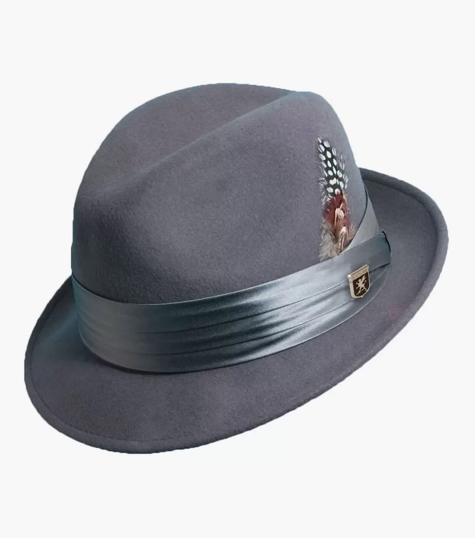 Stacy Adams Ash Fedora Gray Fashion