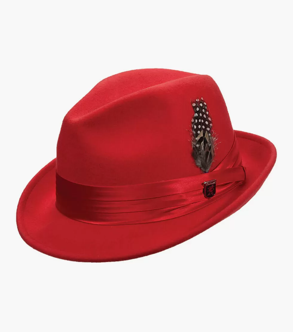 Stacy Adams Ash Fedora Red Cheap