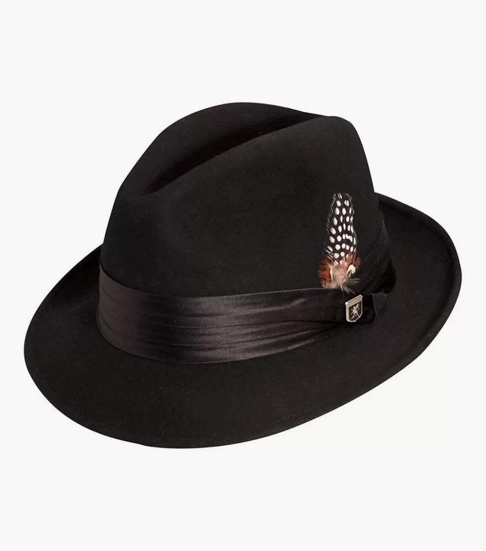 Stacy Adams Ash Fedora Black Hot