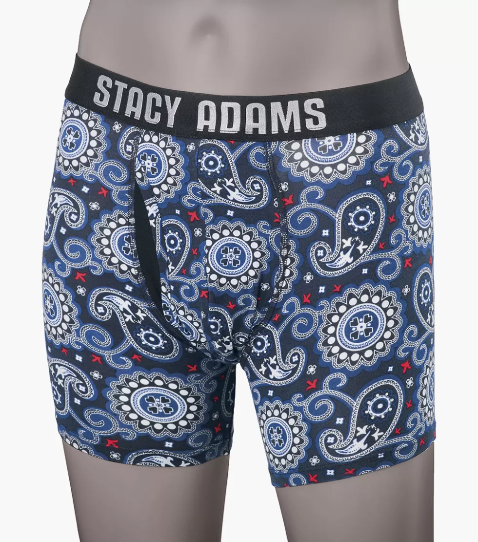 Stacy Adams Boxer Brief Blue Best