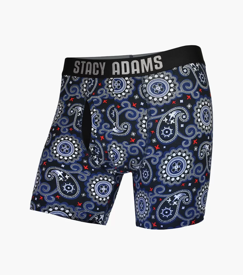 Stacy Adams Boxer Brief Blue Best