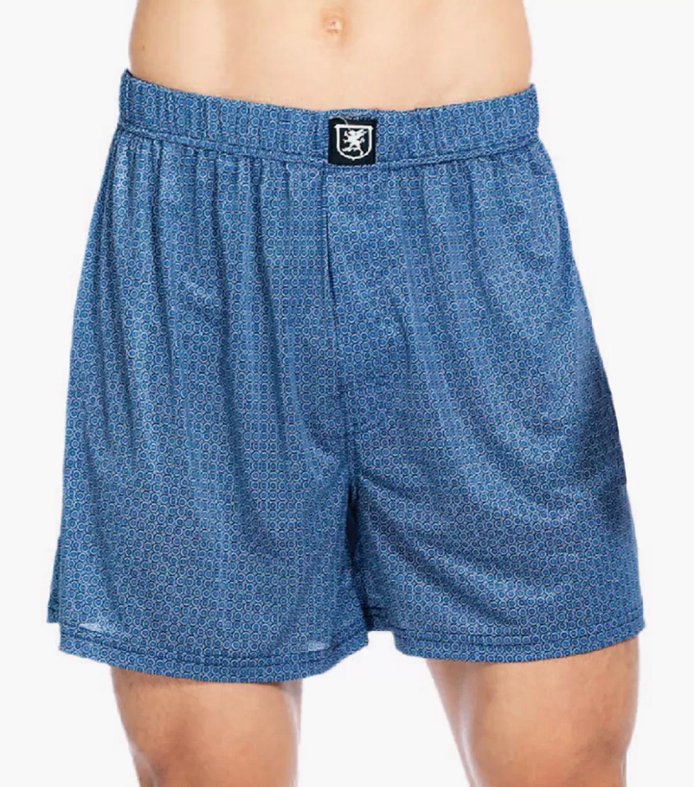 Stacy Adams Boxer Shorts French Blue Multi Hot