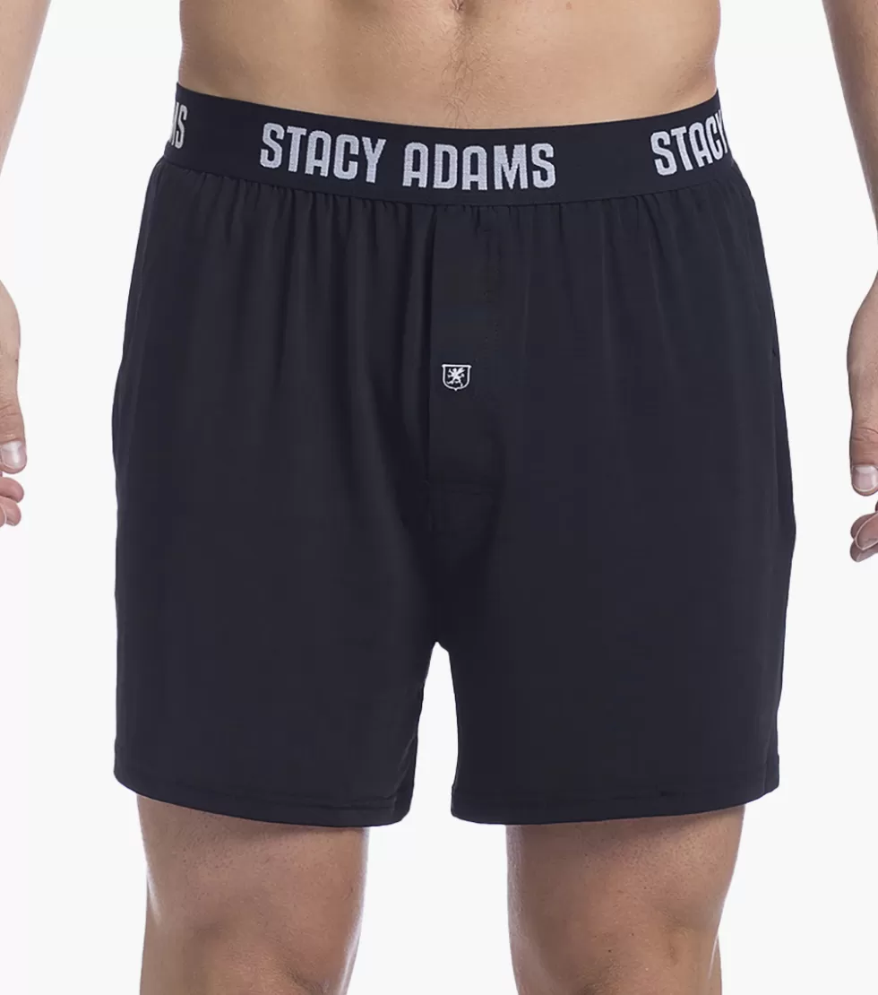 Stacy Adams Boxer Shorts Black Store