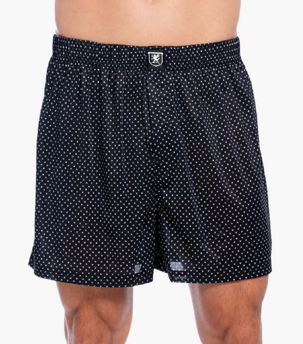 Stacy Adams Boxer Shorts Black/Grey Fashion