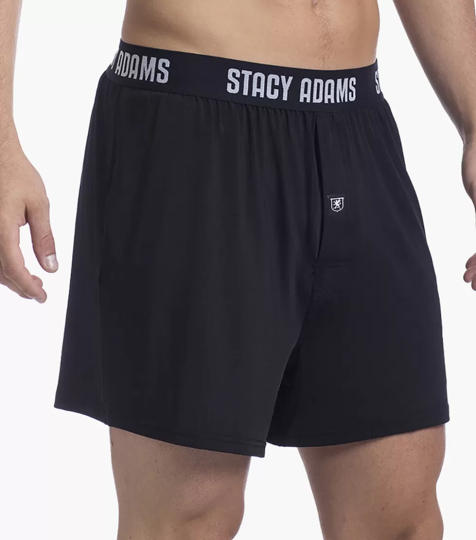 Stacy Adams Boxer Shorts Black Store