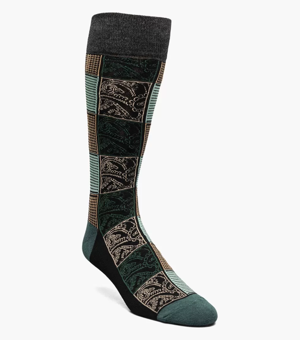 Stacy Adams Checkered Paisley Green Flash Sale