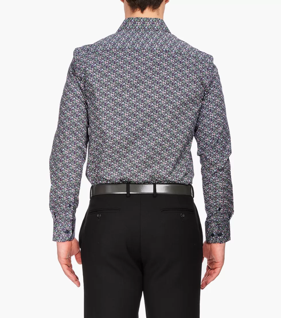 Stacy Adams Chesham Dress Shirt Black Multi Online