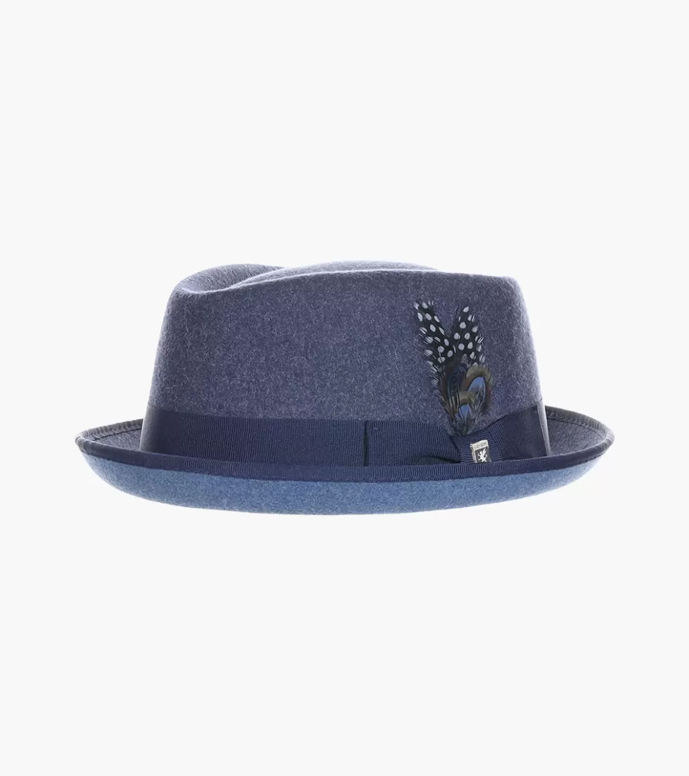 Stacy Adams Cranston Fedora Navy Discount