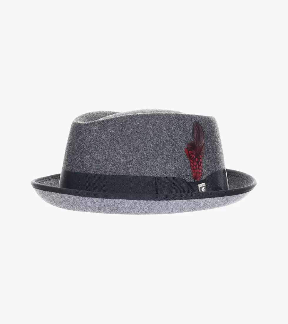 Stacy Adams Cranston Fedora Charcoal Cheap