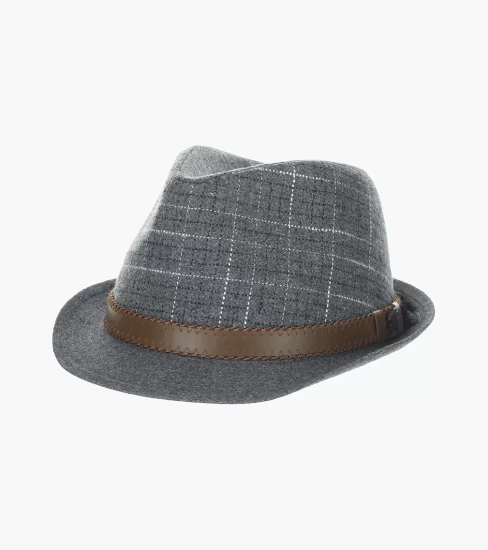 Stacy Adams Emmet Fedora Gray Best Sale