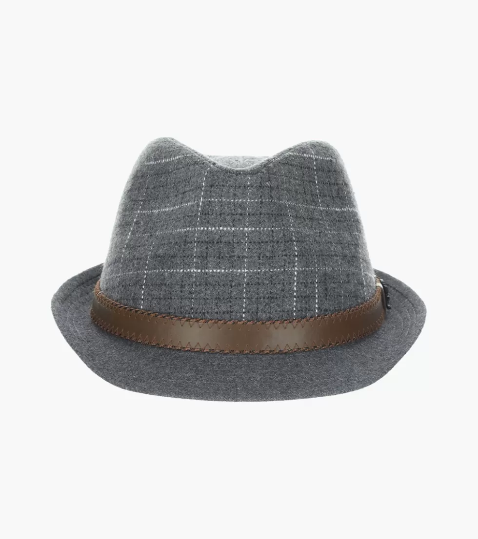 Stacy Adams Emmet Fedora Gray Best Sale