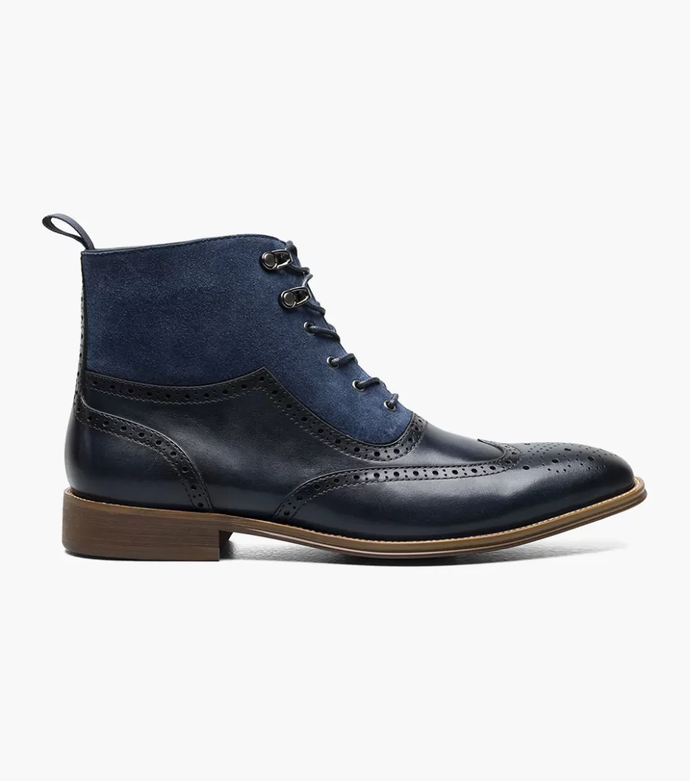 Stacy Adams Malone Navy Best Sale