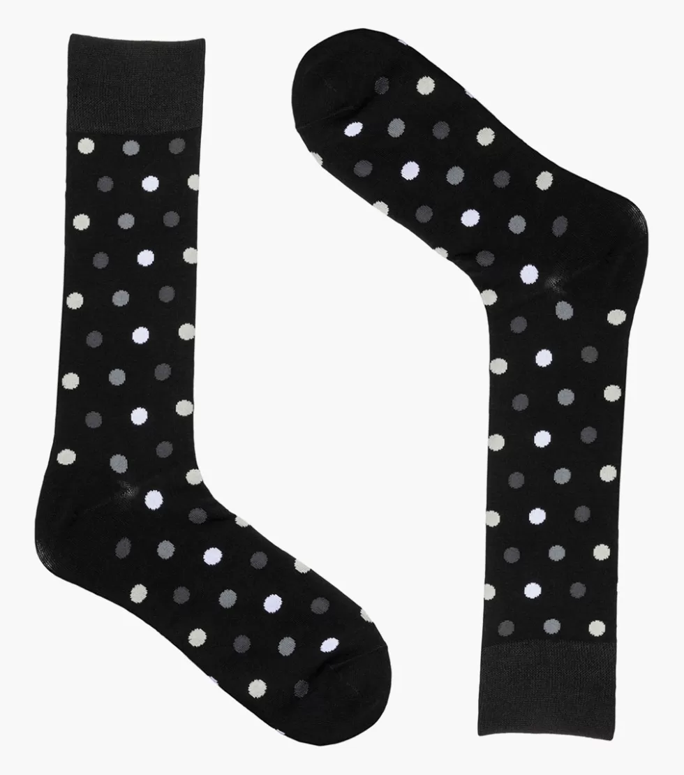 Stacy Adams Oversize Polka Dots Black/Gray Fashion