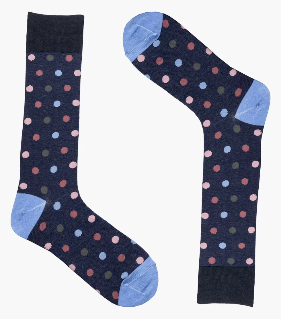 Stacy Adams Oversize Polka Dots Navy Outlet