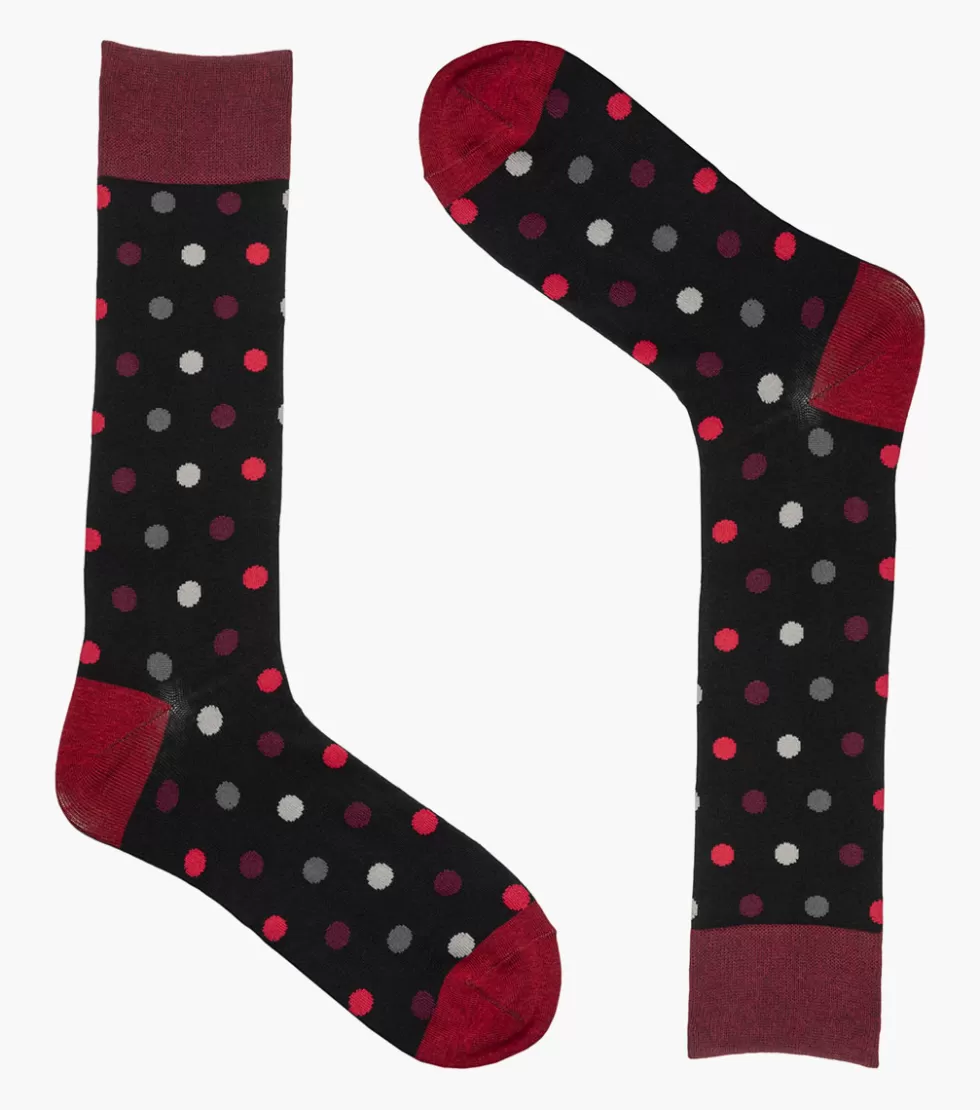 Stacy Adams Oversize Polka Dots Red Clearance