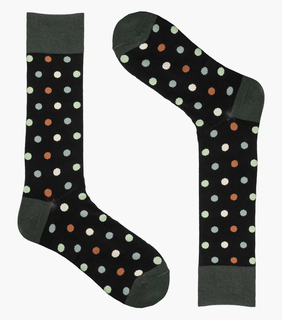 Stacy Adams Oversize Polka Dots Black Hot