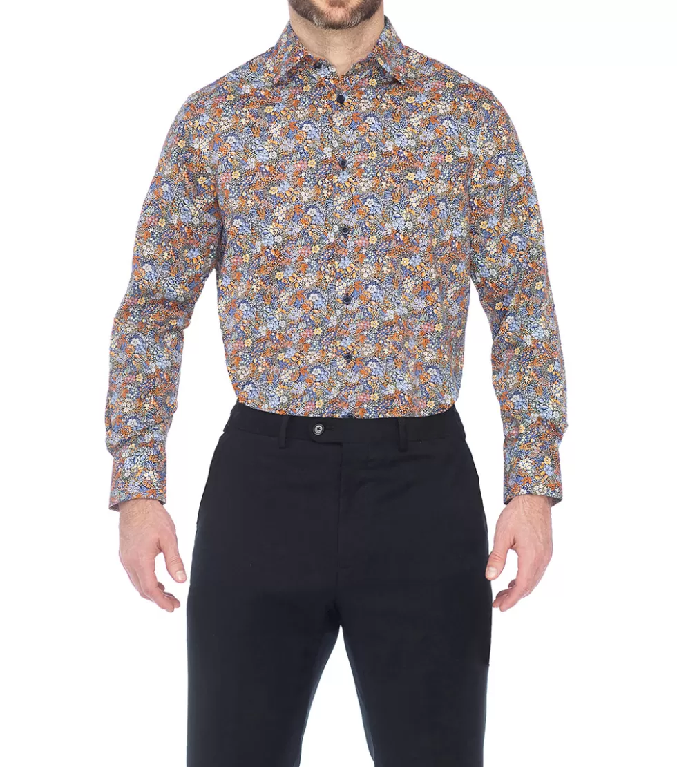 Stacy Adams Pietro Dress Shirt Black Multi Outlet