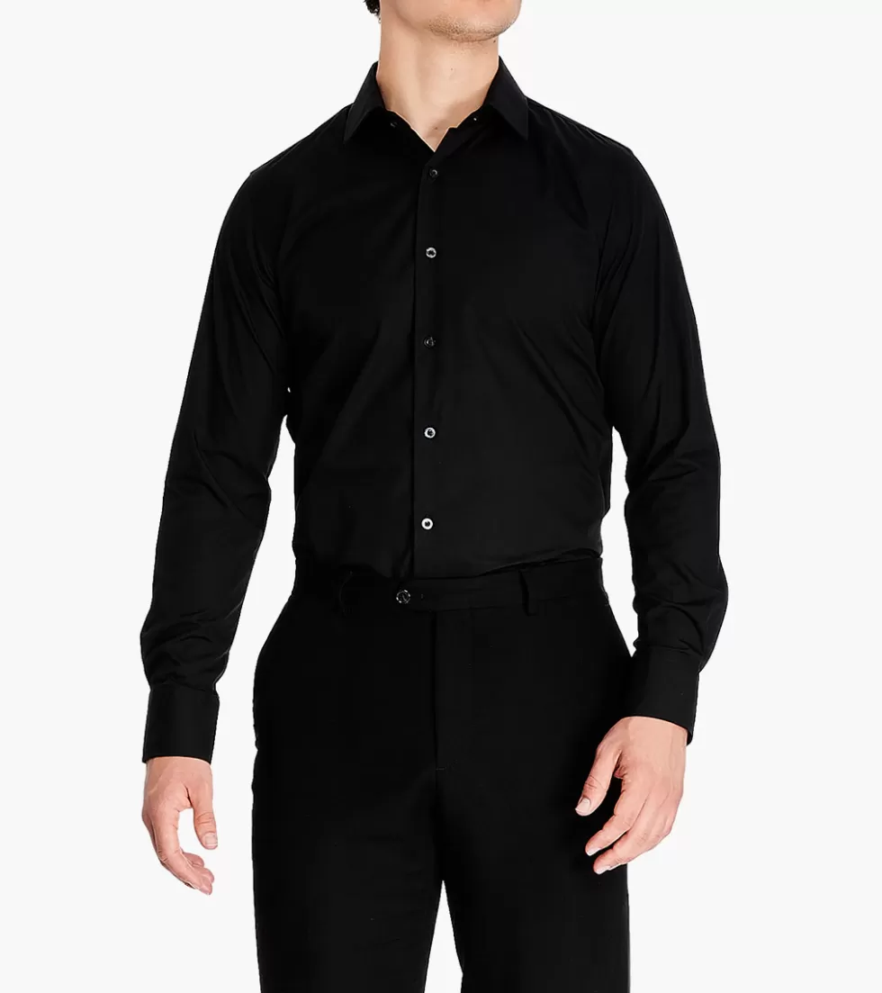 Stacy Adams Sullivan Dress Shirt Black Best Sale