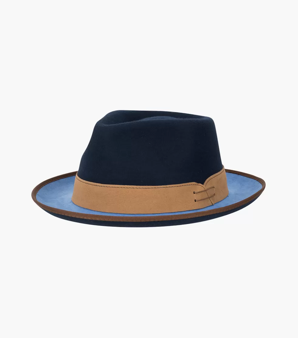 Stacy Adams Wentworth Fedora Navy Cheap